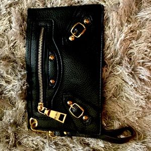 Black Leather clutch